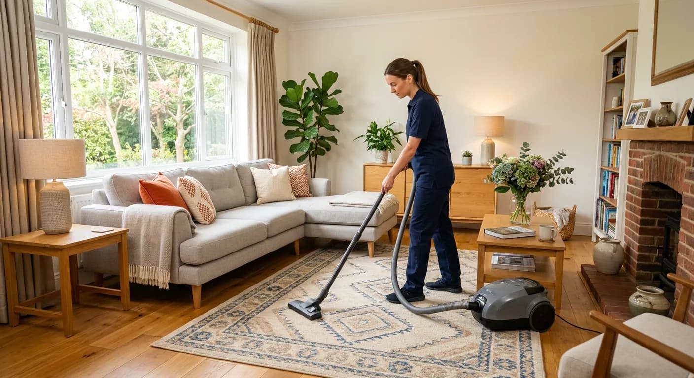 M&J Cleaning Services professional cleaner