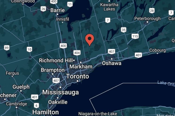 M&J Cleaning Services — GTA service area map